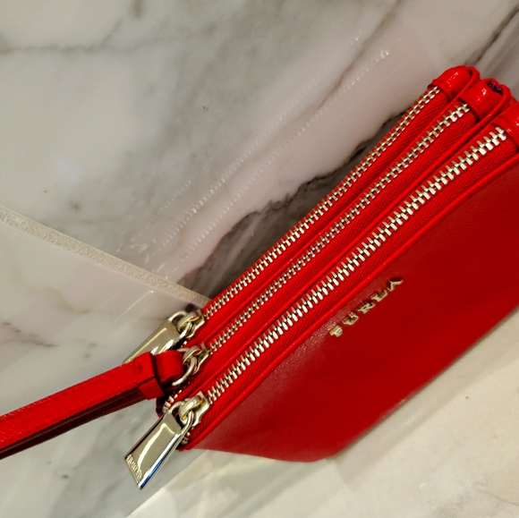 FURLA Red Leather Wristlet - Picture 4 of 4
